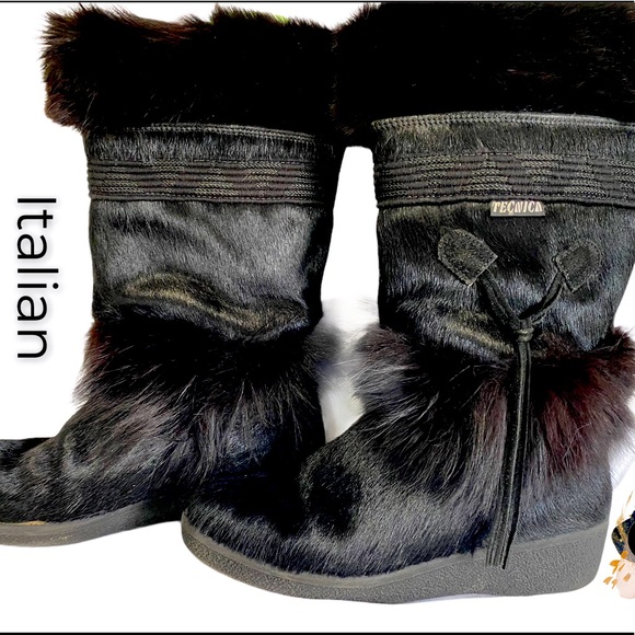 Tecnica Shoes - TECNICA Italian Skandia Fur Apres Ski Boots